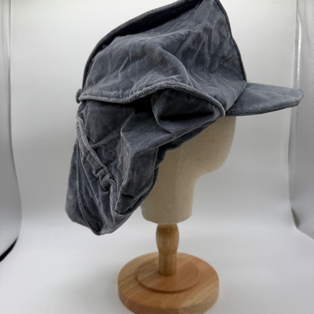 Vintage 1980s 1990s Aardvark's Odd Ark Gray Velvet Theatrical Costume Hat USA
